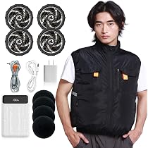 Amazon.co.jp: [Hon&Guan] 空調作業服 バッテリー ファン付きベスト用