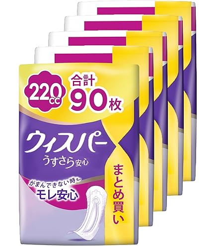 Amazon | [大容量]ウィスパー 安心の超吸収 300cc 52枚 (尿漏れパッド