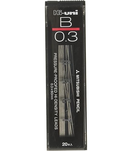 Amazon.co.jp: 三菱鉛筆 シャープ芯 Hi－Uni 0．3 HB