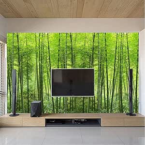 Amazon 写真の壁紙 竹の森アート壁画リビングルームテレビ背景壁画 家の装飾の壁紙3d 280 Cm W X 180 Cm H 壁紙