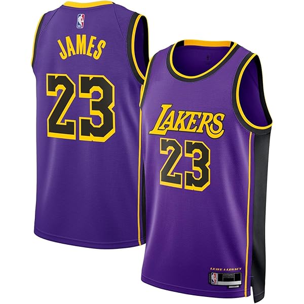 Lebron James Los Angeles Lakers NBA Kids Youth 8-20 Yellow Gold