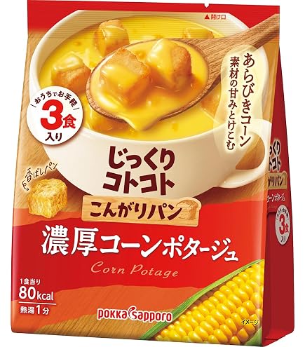 Amazon | ポッカサッポロ じっくりコトコト こんがりパン 濃厚コーン