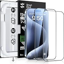 Amazon | SmartDevil iPhone 15 Pro 用 ガラスフィルム スマホを守る