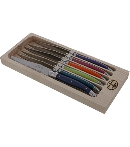 Amazon.co.jp: Laguiole Jean Dubost 97600 Set de 6 Couteaux Steak