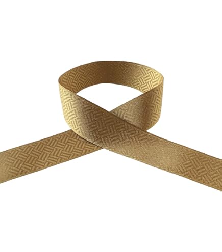 Amazon.co.jp: 小西リボン 和柄リボン ロマン調 七宝柄 巾24mm×5m巻