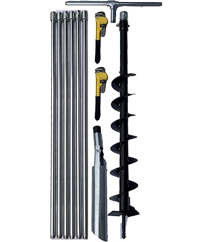 Amazon | 【説明書付き】井戸掘り器 スタートセット径100mmオーガ 全長 