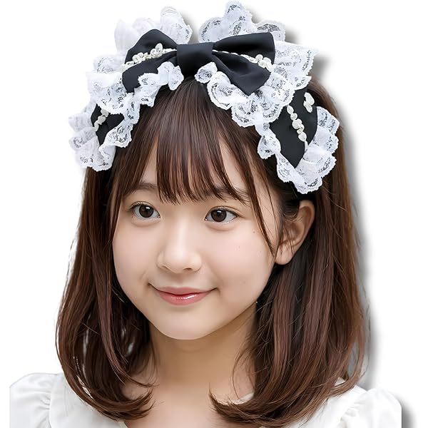 Amazon.co.jp: [LaVenty] ピンクのロリータのヘッドバンド レースの