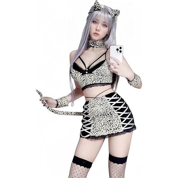 Amazon.co.jp: [Malymoon] コスプレ レオパード ヒョウ ヒョウ柄 女豹