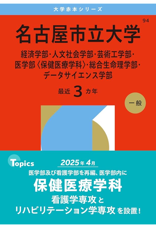 名古屋市立大学（経済学部・人文社会学部・芸術工学部・看護学部・総合