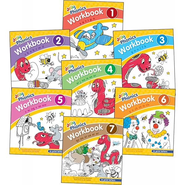 Amazon.co.jp: Jolly Phonics Activity Book Set: In Print Letters (1