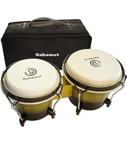 LPボンゴ（バッグ付) Amazon | Glory Bongo Drums 6インチと7インチ 木製打楽器
