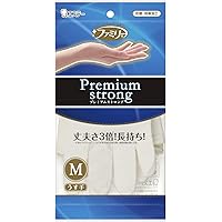 ファミリー プレミアムストロング ニトリルゴム 手袋 Mサイズ オフホワイト 薄手 食器洗い 掃除 洗濯 食品衛生法適合