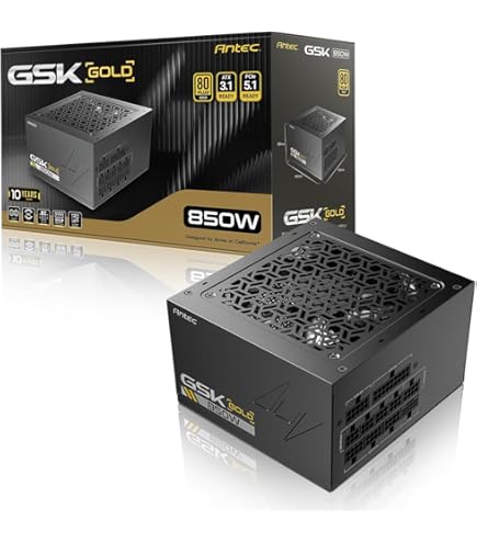 Amazon | ANTEC GSK850 V2 ATX3.1、750WフルモジュラーPSU、80 Plus