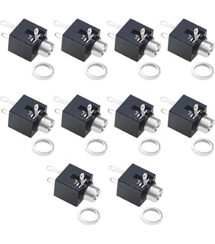 Amazon.co.jp: Aexit 5本3.5mm女性5pinステレオヘッドセットPCB