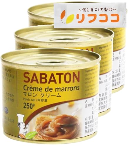Amazon | サバトン マロンペースト 缶 240g×3個セット パン材料 菓子