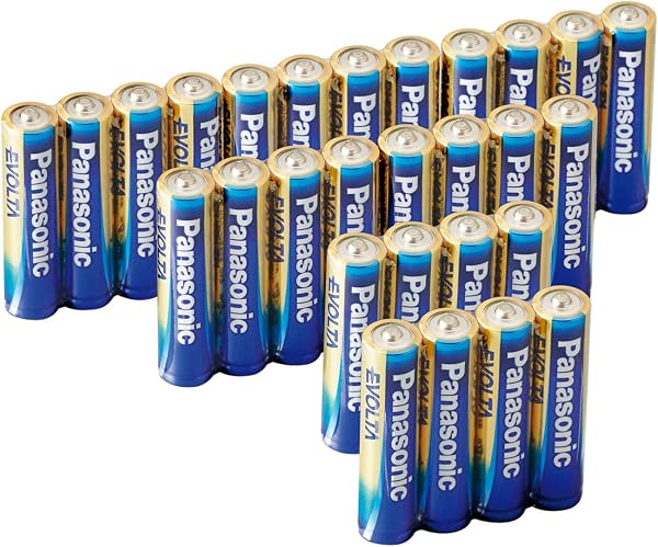 パナソニック(Panasonic) 【Amazon.co.jp限定】 パナソニック エボルタ 単4形アルカリ乾電池 28本パック LR03EJA/28SV - 1