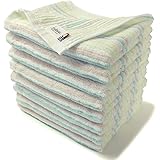 TANGONO 今治タオル 驚きの柔らかさ [ フェイスタオル 8枚組セット ] パステルストライプ 34cm×80cm 速乾 吸水 オーガニック 日本製 ギフト