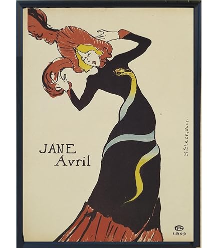 Amazon.co.jp: Genius Collections ロートレック ポスター 額付き