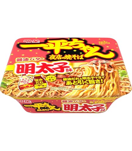Amazon.co.jp: 明星 一平ちゃん夜店の焼そば やみつき塩だれ味[12個入