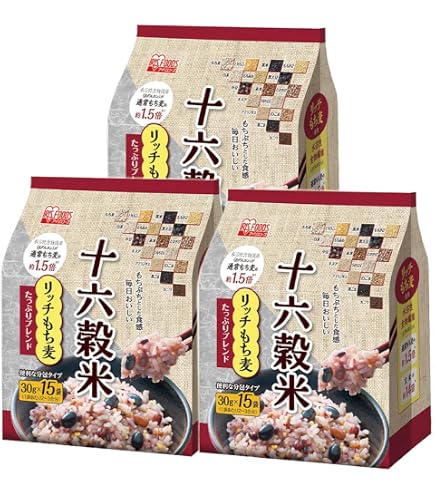 Amazon.co.jp: はくばく 十六穀ごはんお徳用 30g×15袋×3個 : 食品