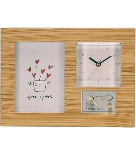 Amazon.co.jp: いけだ オルゴール・時計付フォトフレーム ツイン
