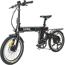 Amazon | AiDDE 電動自転車 折りたたみ式 20インチ 最大走行距離130