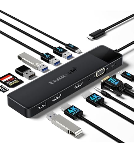 Amazon | WAVLINK ドッキングステーション/USB-Cハブ/12-in-1ハブ/Type