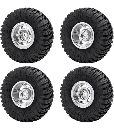 Amazon | WLYEJEA 4個 1インチ RCクローラータイヤ 1/24 ビードロック