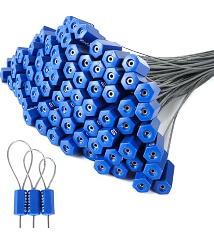 Steel Security Cable Seals Numbered Tamper Proof Security Tags Anti