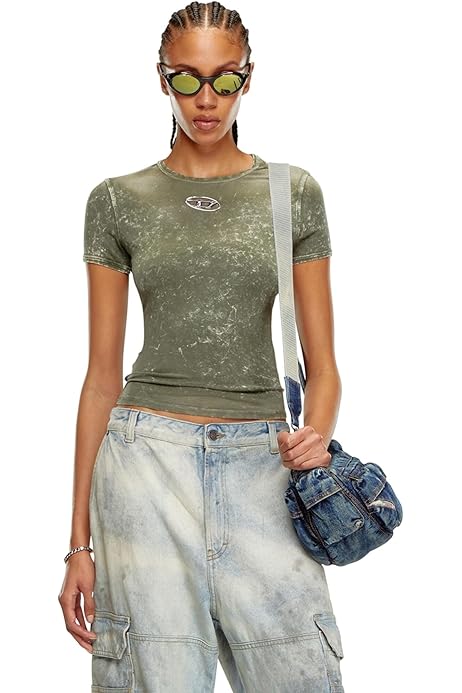 DIESEL T-Lynne グレー 半袖Tシャツ Amazon.co.jp: [ディーゼル