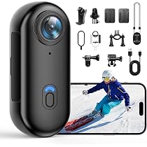 Amazon | 【4K画質】 アクションカメラ 広角小型Vlogビデオカメラ 