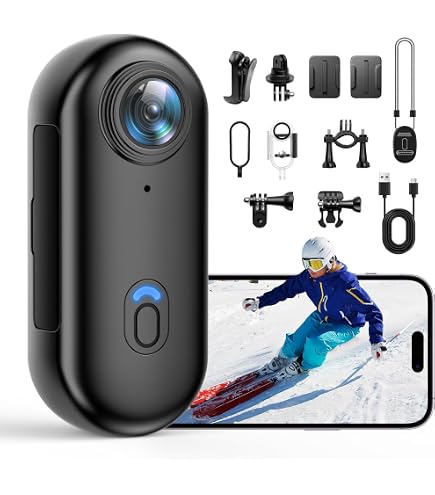 Amazon | アクションカメラ 音声・動画録画機能 ポータブルVlog camera