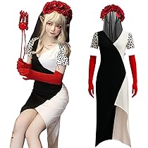 Amazon.co.jp: [milky time] クルエラ コスプレ ハロウィン 衣装