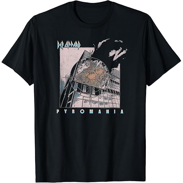 Amazon | Def Leppard パイロマニア ヴィンテージ Tシャツ | T