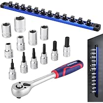 Amazon | WORKPRO ソケットレンチセット 差込角9.5mm 14点組
