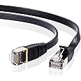 サンワサプライ LANケーブル CAT7 ウルトラフラット (2m) 10Gbps/600MHz ギガビット イーサネットケーブル ツメ折れ防止 RJ45コネクタ ブラック KB-FLU7-02BK