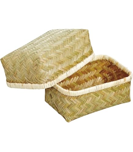 Amazon｜岩手県二戸 鳥越竹細工 スズ竹(篠竹) 弁当かご｜弁当箱