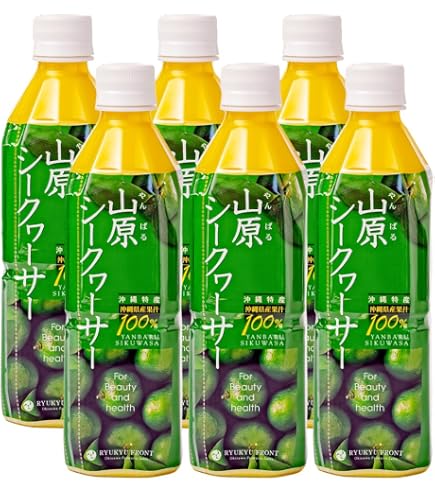 Amazon.co.jp: オキナワ シークヮーサードリンク 100 500ml PET×4本