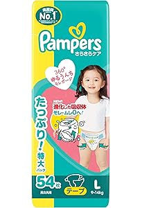 Amazon | 【テープ Lサイズ】パンパース オムツ さらさらケア (9~14kg