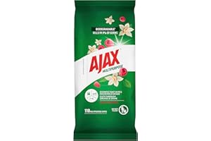 Ajax Ajax Multipurpose, Antibacterial Disinfectant Surface Cleaning Wipes, Bulk 110 Pack, Vanilla & Berries