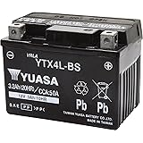 TAIWAN YUASA [ 台湾ユアサ ] シールド型 バイク用バッテリー [YT4L-BS高性能版] YTX4L-BS ブラック