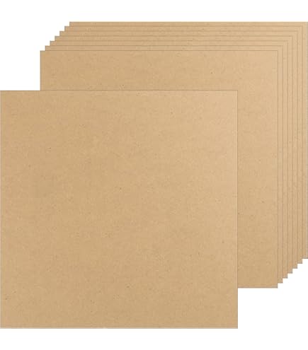 Amazon.co.jp: MDFウッドボード クラフト用 12x12x1/8インチ 厚さ3mm