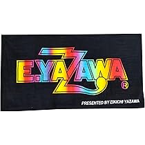 矢沢永吉スペシャルビーチタオル　シルエットロゴ スペシャルビーチタオル(ロゴフデ)イエロー/ブラック・ホワイト