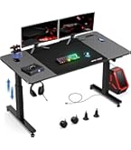 GTRACING ゲーミングデスク 幅140cm×奥行60cm 耐荷重100kg Amazon.co.jp: GTRACING ゲーミングデスク パソコンデスク