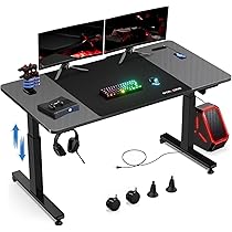GTRACING ゲーミングデスク 幅140cm×奥行60cm 耐荷重100kg Amazon.co.jp: GTRACING ゲーミングデスク パソコンデスク