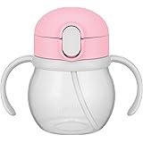 サーモス(THERMOS) ベビーストローマグ NPF-250 パウダーピンク (PWP) もれないベビーマグ 250ml
