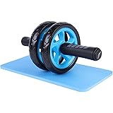 Soomloom アブホイール エクササイズウィル スリムトレーナー 超静音 腹筋ローラー エクササイズローラー 膝を保護するマット付き