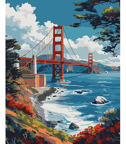 アートペイント 海 Amazon | SDYJQ Paint by Numbers Kit 大人用 数字による海の波