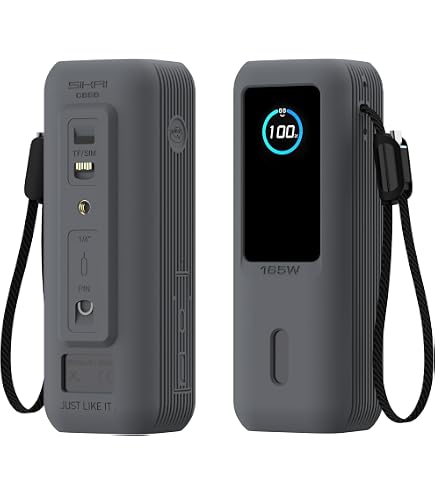 Amazon | PDA工房 Anker Power Bank (25000mAh, Built-In & 巻取り式