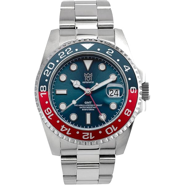Amazon.co.jp: [HYAKUICHI 101] モデル14 ヒャクイチ 機械式腕時計 GMT